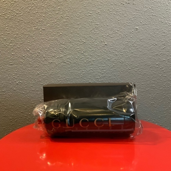 GUCCI x BIANCHI Black Crest Logo Water Bottle - Picture 6 of 11
